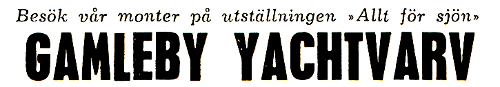 GAMLEBYYACHTVARV Annons Logo